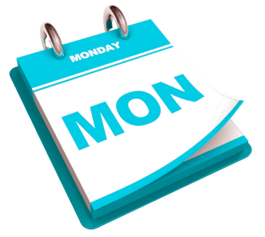 Sanitize Every Monday calendar picture